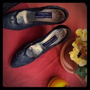 Stuart Weitzman Black Lace Heels
